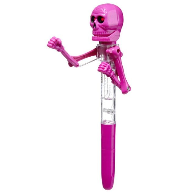 Stylo &agrave; bille fun squelette boxeur L14,5cm (4 mod&egrave;les)
