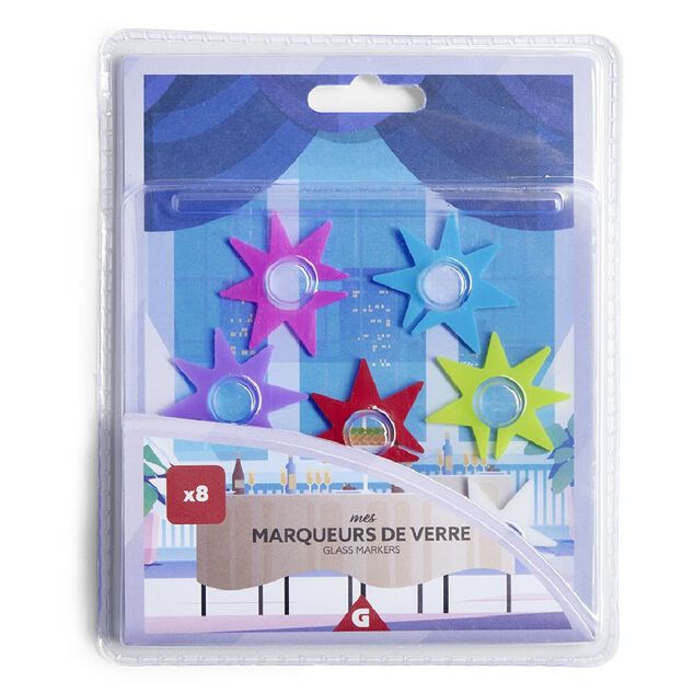 Marqueur de verre x8