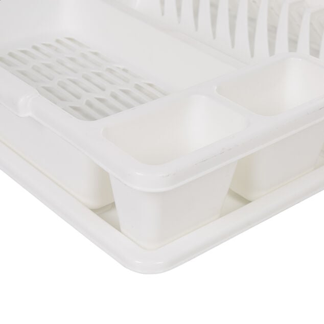 &Eacute;gouttoir avec plateau blanc