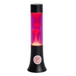 Lampe lave multicolore verre et métal Ø9xH30,5cm (2 modèles)