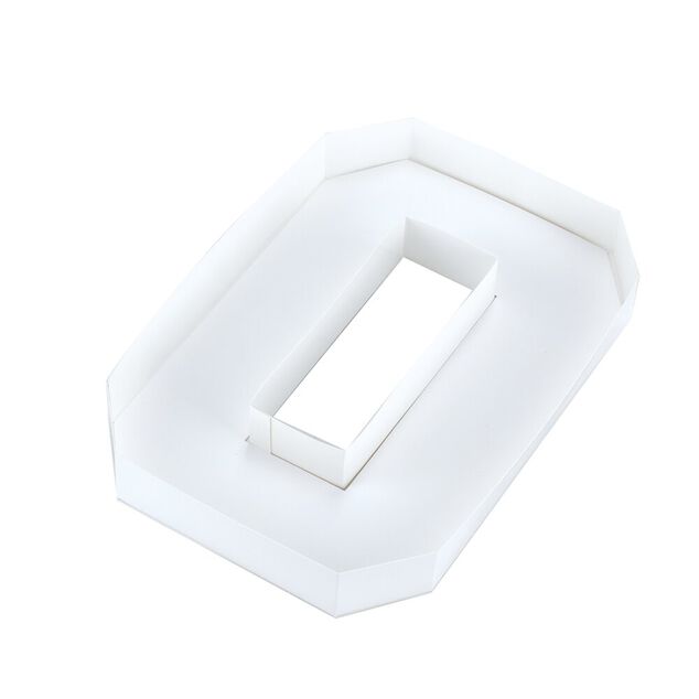 Plateau alimentaire carton forme nombre 25,4x21,6xH3cm (10 mod&egrave;les)
