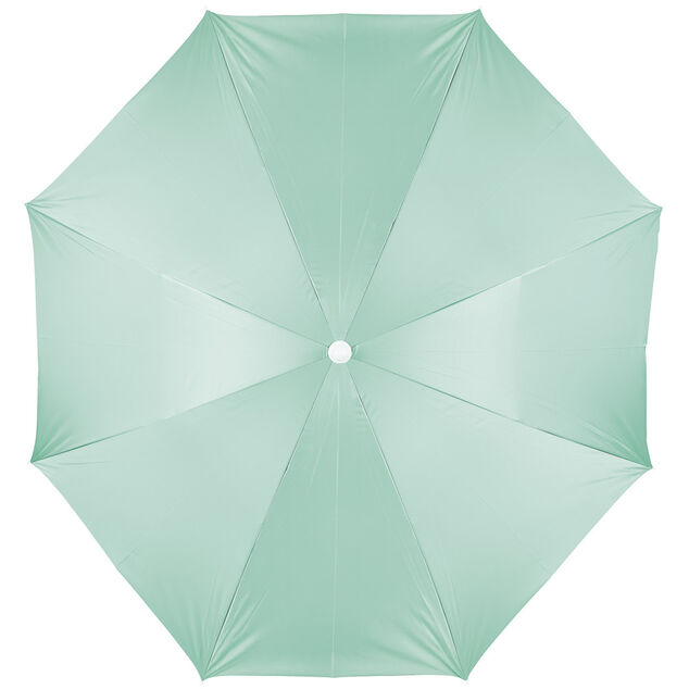 Parasol de plage bleu &eacute;meraude UV UPF50+ &Oslash;200xH209cm