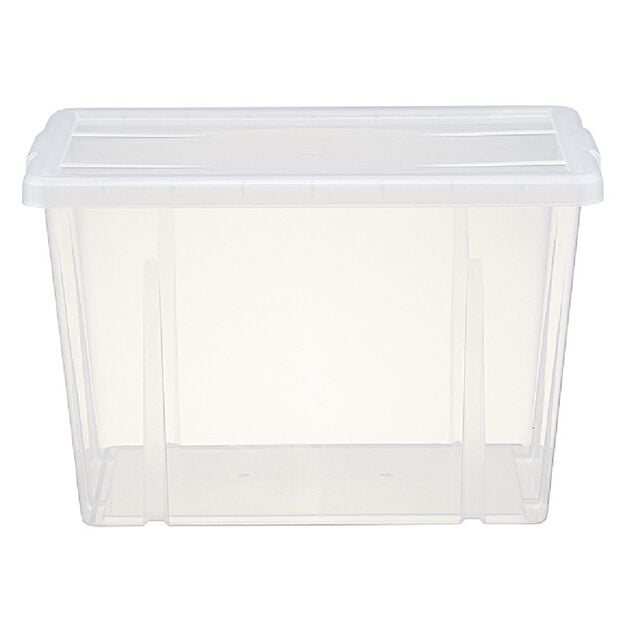 Bo&icirc;te de rangement transparente avec couvercle 18,8L