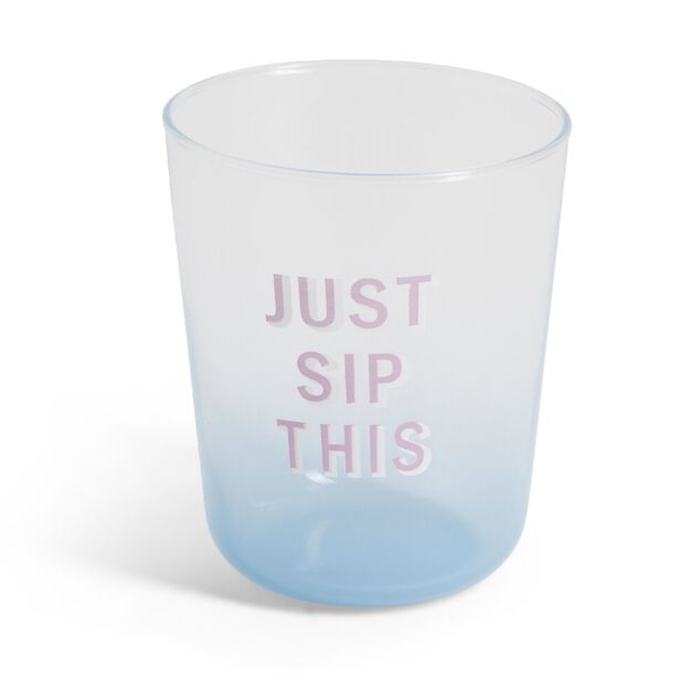 Verre color&eacute; avec message 315ml