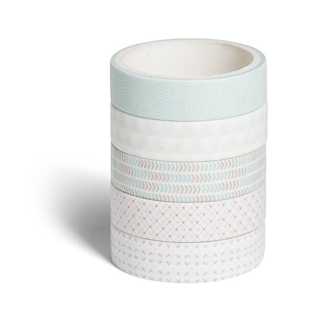 Lot 5 rubans adh&eacute;sifs papier