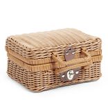 Mallette de rangement forme panier de pique nique 30x21xH12cm