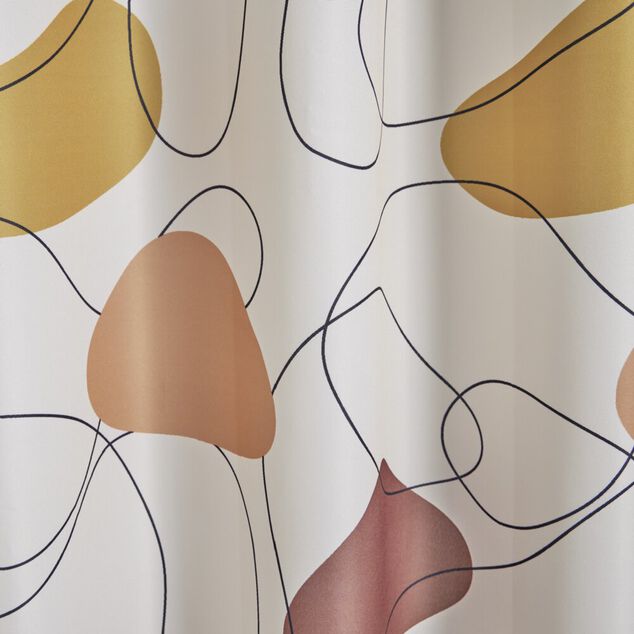 Rideau de douche design graphique polyester 140x240cm