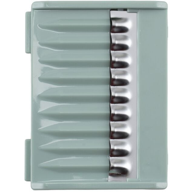 Essoreuse &agrave; salade et mandoline 2en1 plastique bleu 7 pi&egrave;ces &Oslash;22,5xH13cm