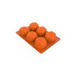 Moule en silicone 6 citrouilles Calavera 3D