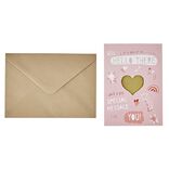 Carte à gratter Coeur