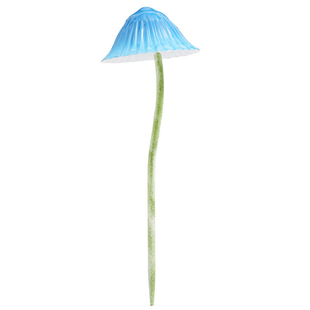Champignon d&eacute;coratif en m&eacute;tal &agrave; planter H25cm (3 mod&egrave;les)