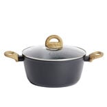 Faitout tous feux dont induction aluminium gris Ø24cm