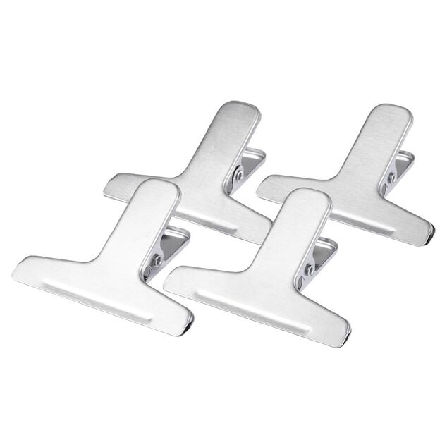 Pince à sachet inox x4