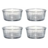 Ramequin individuel verre transparent x4