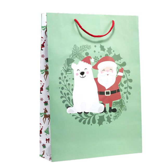 Sac cadeau Noël 33xH46cm - 2 modèles