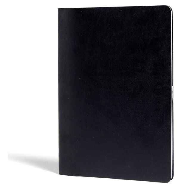 Carnet A5 noir mat &agrave; lignes 160 pages 15x21cm