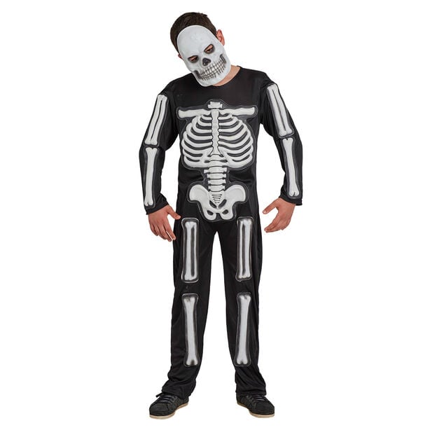 D&eacute;guisement squelette phosphorescent 11/14 ans Halloween