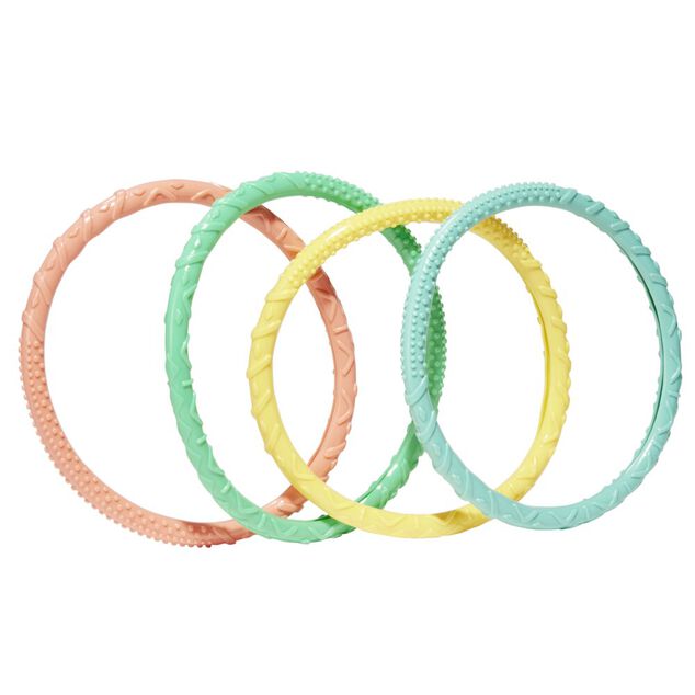 Anneau de plong&eacute;e lest&eacute; pour piscine x4