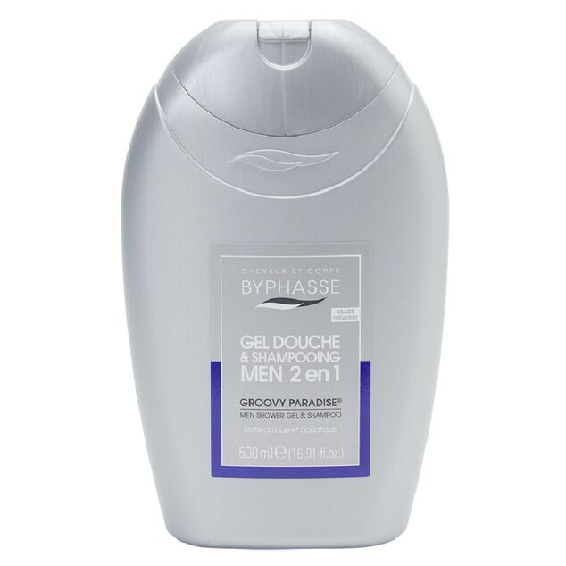 Gel douche shampooing 2 en 1 homme  groovy paradise 500ml