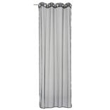 Voilage à oeillets uni noir