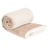 Plaid pilou pilou 127x152cm blanc crème