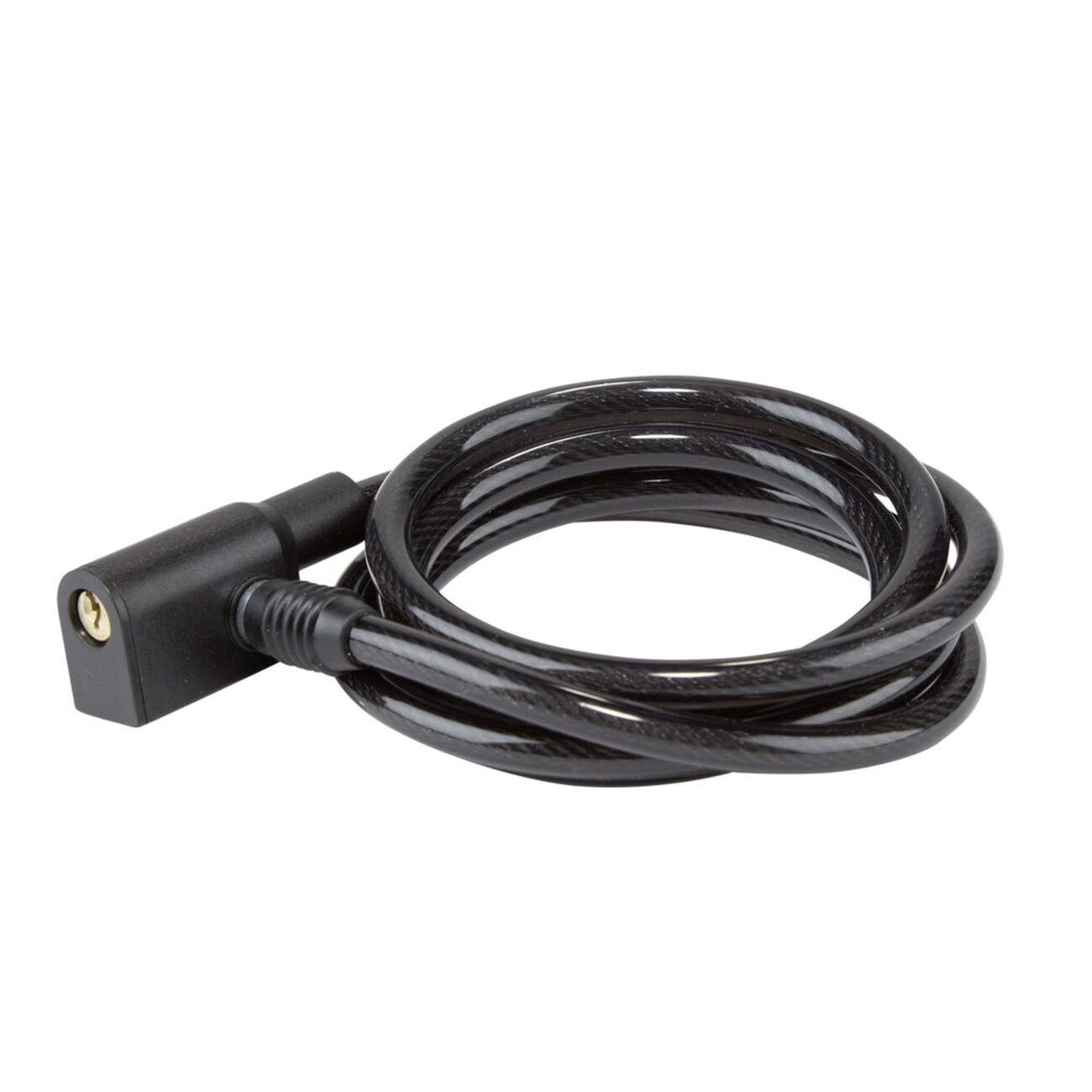 WIYETY Antivol Câble Spirale 1,8 M – 2 Clés + Support, 12 Mm Acier, Noir Et Argent