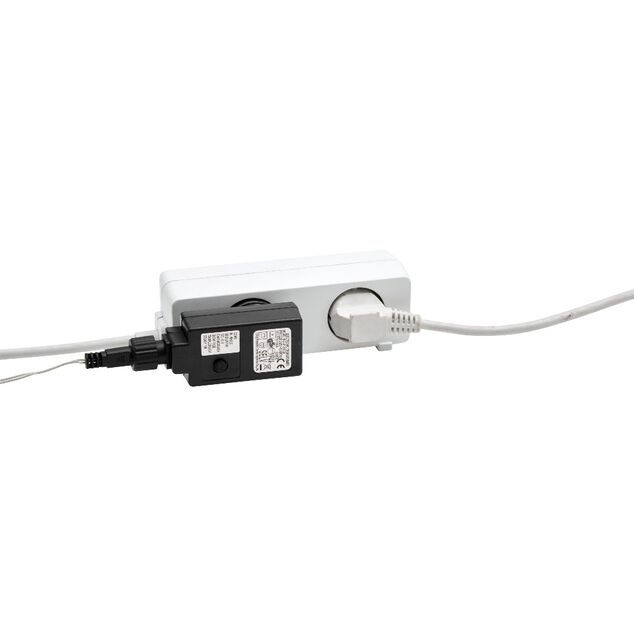 Bloc multiprise 2 faces 5 prises blanc