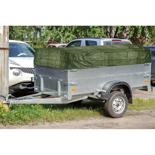 Bâche de protection polyester imperméable vert 200x300 cm