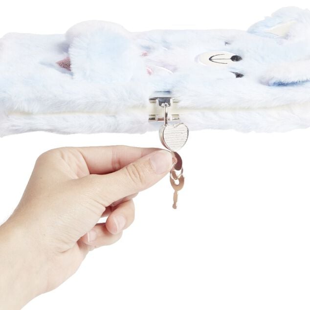 Carnet de note avec couverture en peluche 24x17cm - 5 modèles