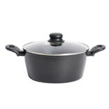 Faitout tous feux dont induction aluminium noir Ø24cm