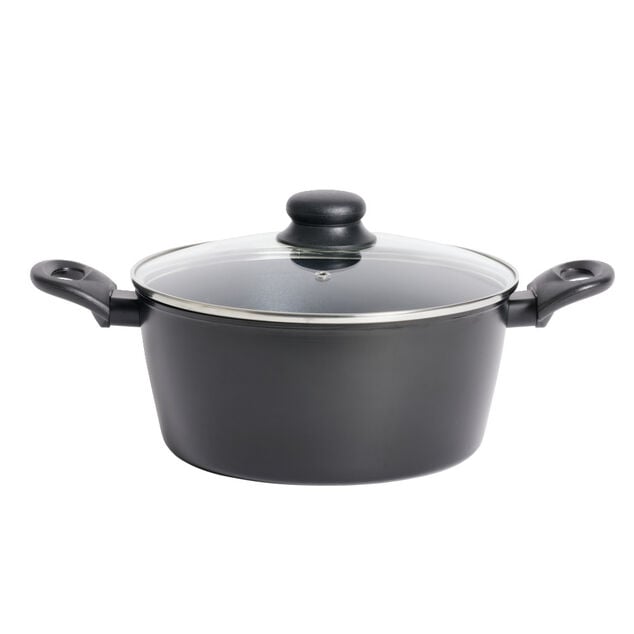 Faitout tous feux dont induction aluminium noir &Oslash;24cm