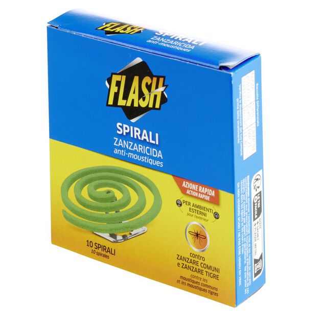 Spirale anti moustiques x10 Flash pour l'ext&eacute;rieur