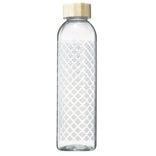 Bouteille en verre 730 ml motif carreau ciment