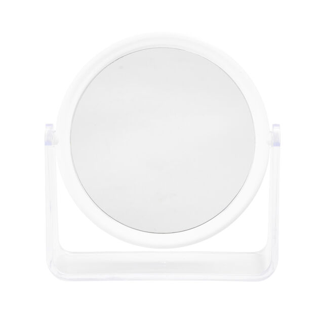 Miroir rond &agrave; poser rotatif 2 faces normal et grossissant (2 mod&egrave;les)