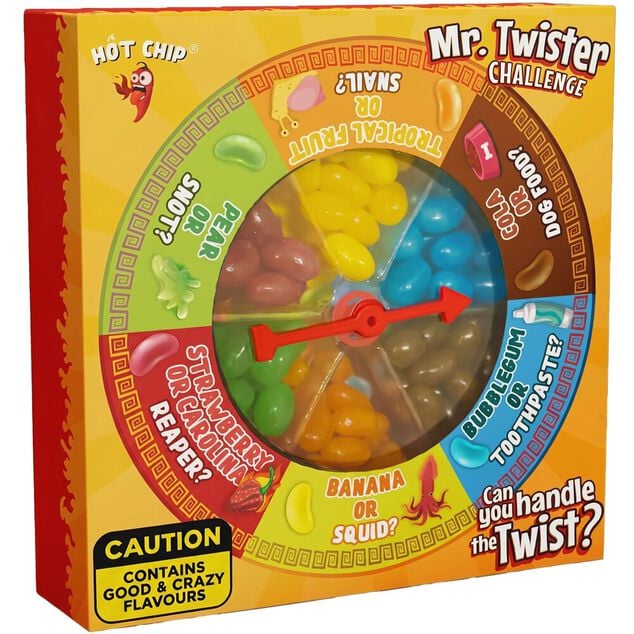 Jeu aliment Mr Twister Hot Chip Challenge bonbons 120gr