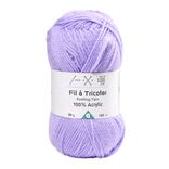 Fil à tricoter acrylique 50g violet lilas