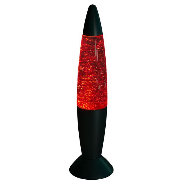 Lampe &agrave; paillettes changement de couleur &Oslash;9xH35cm dor&eacute;