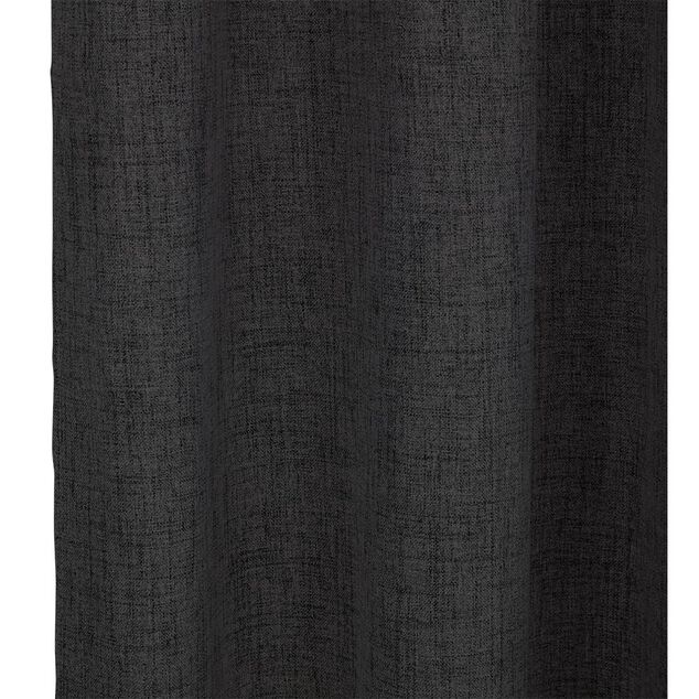 Rideau occultant effet chin&eacute; noir 140x240cm