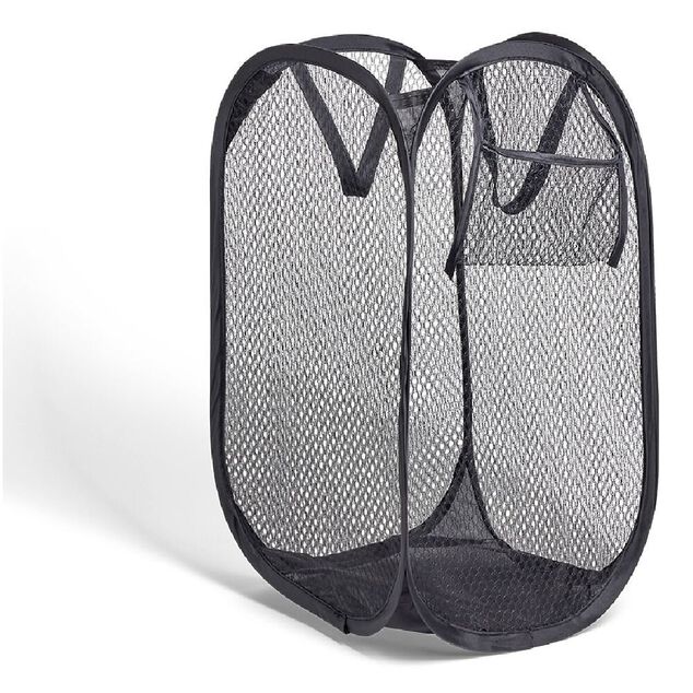 Panier &agrave; linge 20L pliable avec poign&eacute;es 23,5x23,5x46,5cm