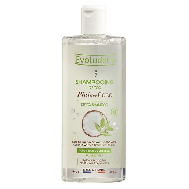 Shampooing d&eacute;tox Evoluderm pluie de coco 400 ml
