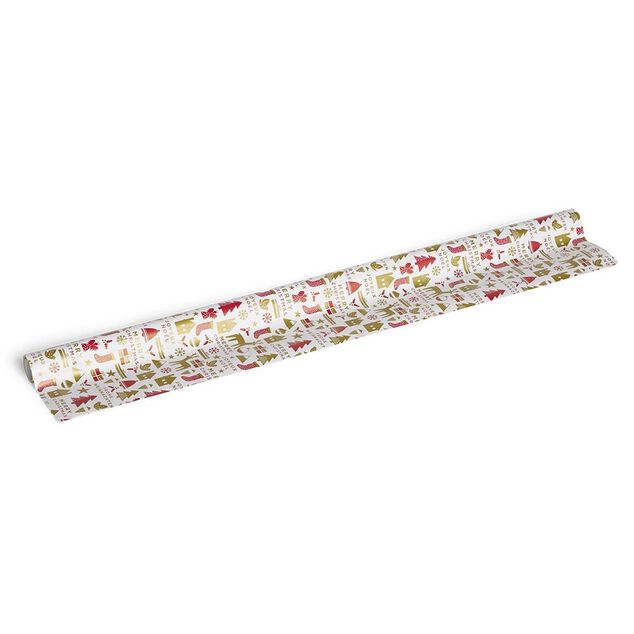 Rouleau papier cadeau No&euml;l XL 2m (4 mod&egrave;les)