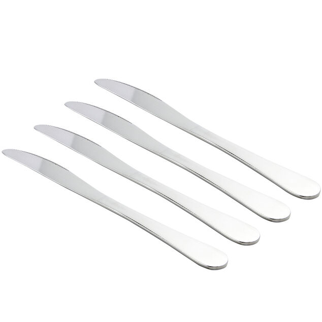 Couteau de table x4 en acier L21cm