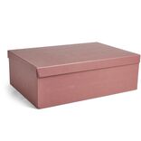 Bo&icirc;te papier rouge rouille 48x33,5x16cm