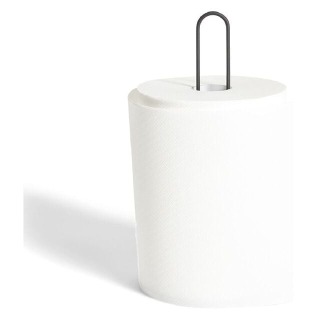 Porte essuie tout fer noir &Oslash;15,5xH28,5cm