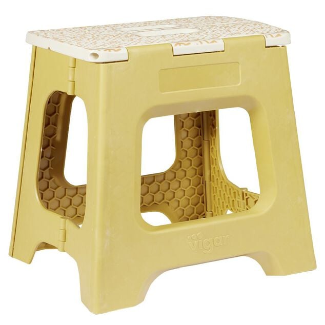 Marche pied blanc H.32 cm