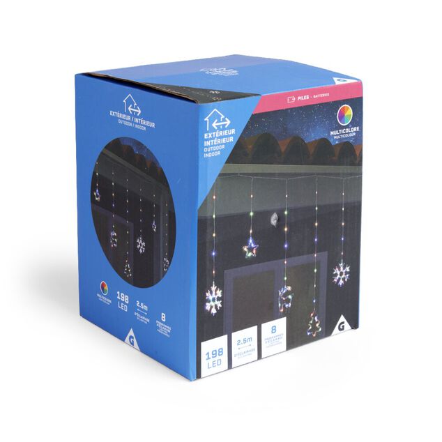 Bordure de toit 198 LEDs - L250cm