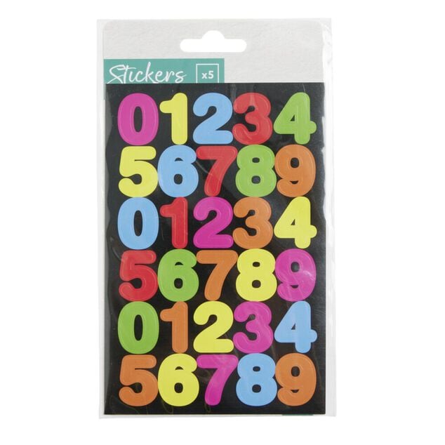 Autocollants 15x5cm 5 feuilles - plusieurs modèles