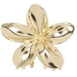 Pince cheveux fleur de tiar&eacute; m&eacute;tal dor&eacute; &Oslash;5cm
