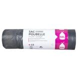 Sac poubelle lien coulissant 50L x15