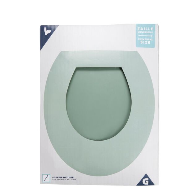 Abattant WC en bois vert taille universelle